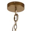 Chandelier with three tier straw burst design