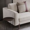 Luxury contemporary sofa with rose gold stainless steel legs 