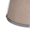Taupe leather wrapped conical ceiling light 