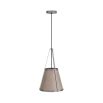 Taupe leather wrapped conical ceiling light 