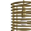 Brass pendant light with caged effect 