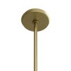 Brass pendant light with caged effect 