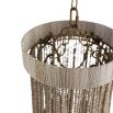 Enchanting beaded tassel style pendant light