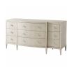 Beautiful, bright dresser with cream shagreen finish