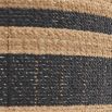 Black and brown rattan pendant with matte black pipe
