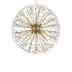 A sparkling and magical firework-style chandelier with crystal beads by Hudson Valley