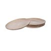 organic taupe dinner plates