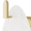 Teardrop-shaped sconce with antique brass steel hook 
