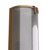 Mercury glass wall sconce with brass accents