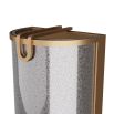 Mercury glass wall sconce with brass accents