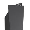 Angular, abstract silhouette black matte wall light
