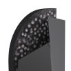 Angular, abstract silhouette black matte wall light