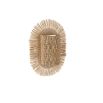 Rattan burst style wall sconce