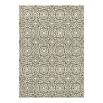 Moroccan inspired patterned wool rug in light brown