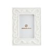 Striking snakes design picture frame in white porcelain