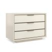 Chic and sleek bedside table with three drawers