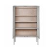 whitewash Scandinavian-style rattan wardrobe 