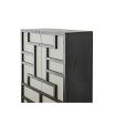 Apartment scale bar cabinet with three shelves