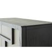 Apartment scale bar cabinet with three shelves