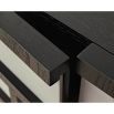 Apartment scale bar cabinet with three shelves