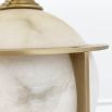 Luxurious alabaster and antique brass table lamp by Eichholtz