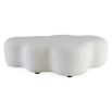 Soft ivory cloud shaped ottoman