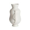 An elegant Eve-inspired white porcelain vase