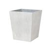 A stylish shagreen bin with a beautiful ivory finish 