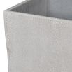 A stylish shagreen bin with a beautiful ivory finish 