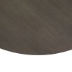 Circular outdoor dining table with tapered crown base