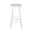 Scandinavian/farmhouse-inspired white birch stool