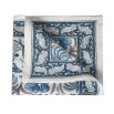 Gorgeous, floral patterned blue and white placemat