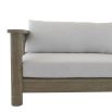 Elevate your outdoor space with the Caldwell Outdoor Sofa in Porpoise Boucle. Stylish, durable, and comfortable for any gathering. Relax in luxury!