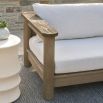 Elevate your outdoor space with the Caldwell Outdoor Sofa in Porpoise Boucle. Stylish, durable, and comfortable for any gathering. Relax in luxury!