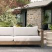 Elevate your outdoor space with the Caldwell Outdoor Sofa in Porpoise Boucle. Stylish, durable, and comfortable for any gathering. Relax in luxury!