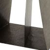 Geometric style console table in shades of grey