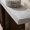 Geometric style console table in shades of grey