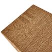 Console table with abaca fringing