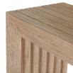 Simplistic rectangular console table with a grooved surface
