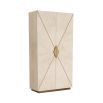 Large cabinet with diamond details and smoke oak veneer radial details