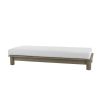 Shop the Caldwell Outdoor Ottoman in stylish Porpoise Boucle. Perfect for lounging, it adds comfort and elegance to your outdoor space.