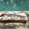 Shop the Caldwell Outdoor Ottoman in stylish Porpoise Boucle. Perfect for lounging, it adds comfort and elegance to your outdoor space.