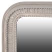 A stylish, shabby chic grey wall mirror 