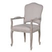 French Grey Dining Chair With Arms