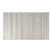 Wool cream rug with multi-textural finish