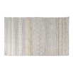 Wool cream rug with multi-textural finish