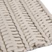 Wool cream rug with multi-textural finish