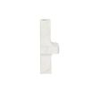Sculptural white marble vase