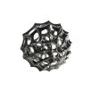 Spiked sculpture in silver with holes throughout