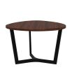 Modern dining table with organic shaped table top in various finishes